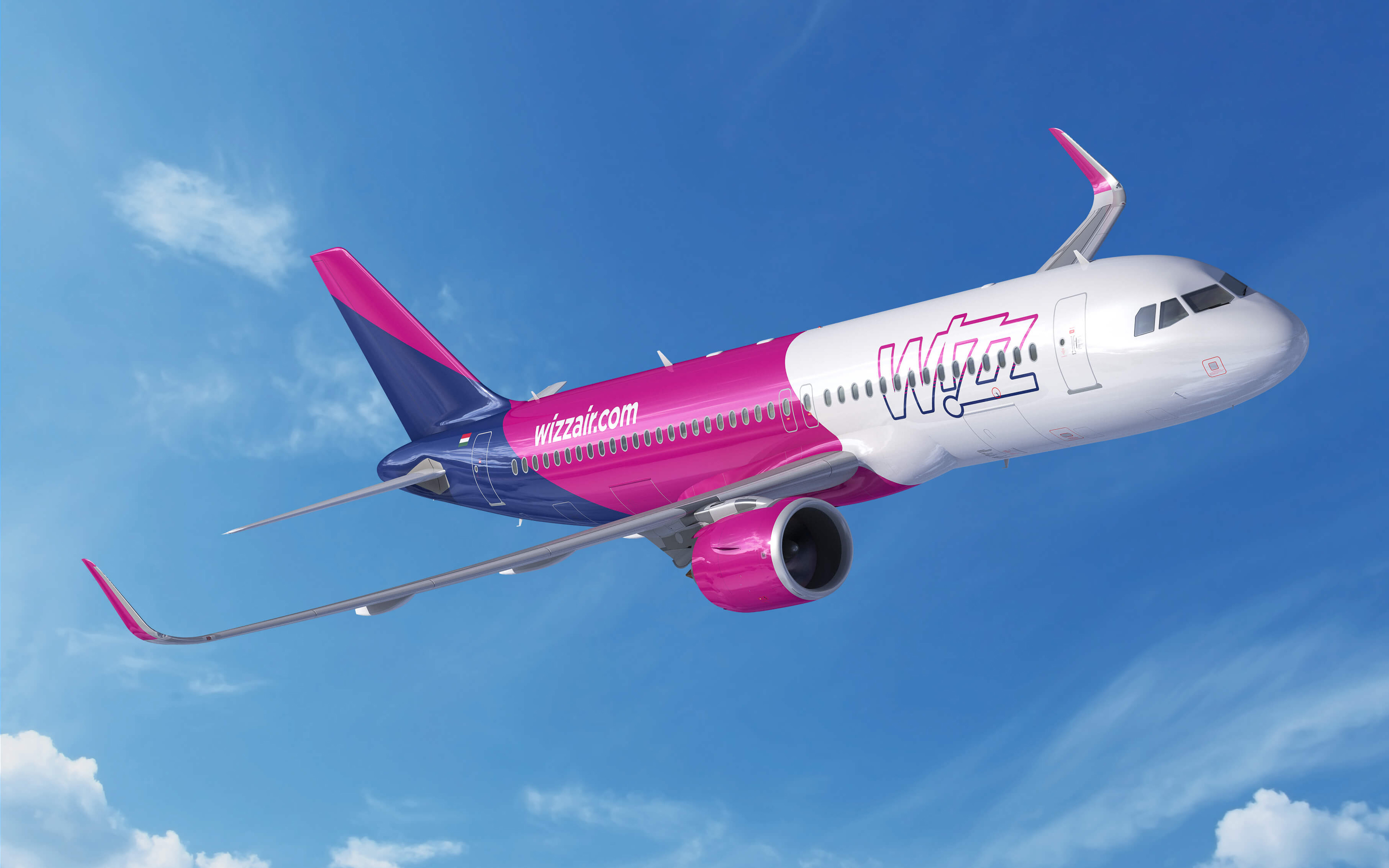 4k, Airbus A320neo, Wizzair, Passenger Plane, A320neo, - HD Wallpaper 