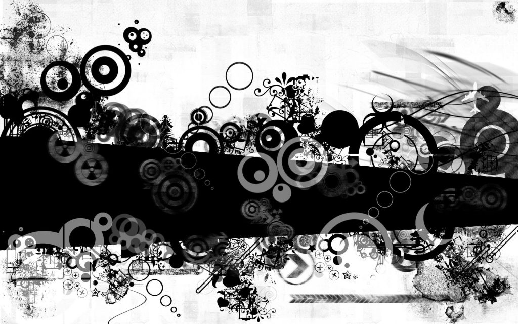 Abstract Art Wallpaper Black And White Wallpaper Phone - HD Wallpaper 