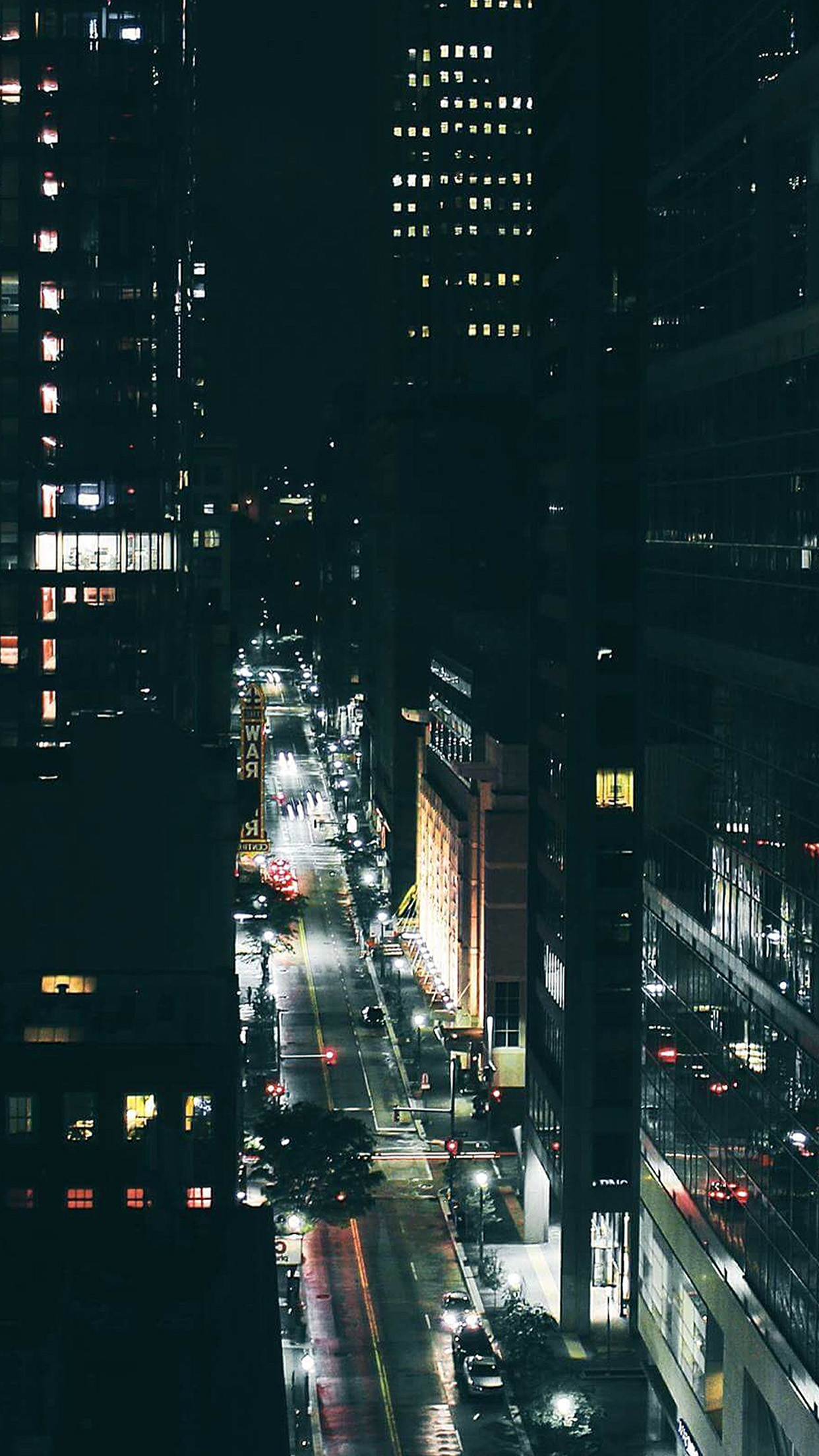 Iphone Wallpaper City Night Dark - HD Wallpaper 