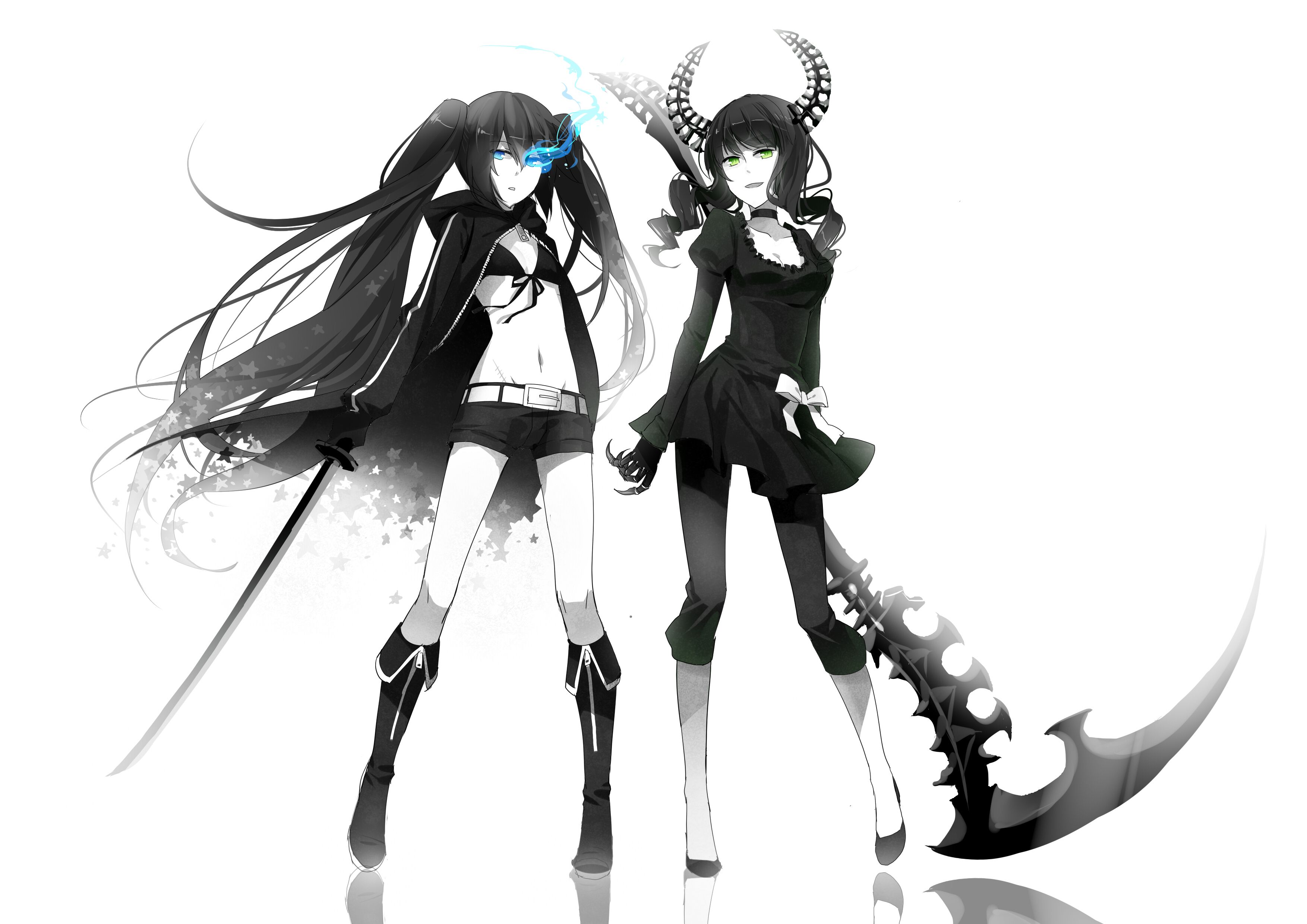 Black Rock Shooter And Dead Master - HD Wallpaper 