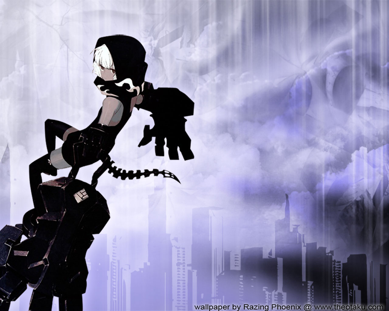 Strength De Black Rock Shooter - HD Wallpaper 