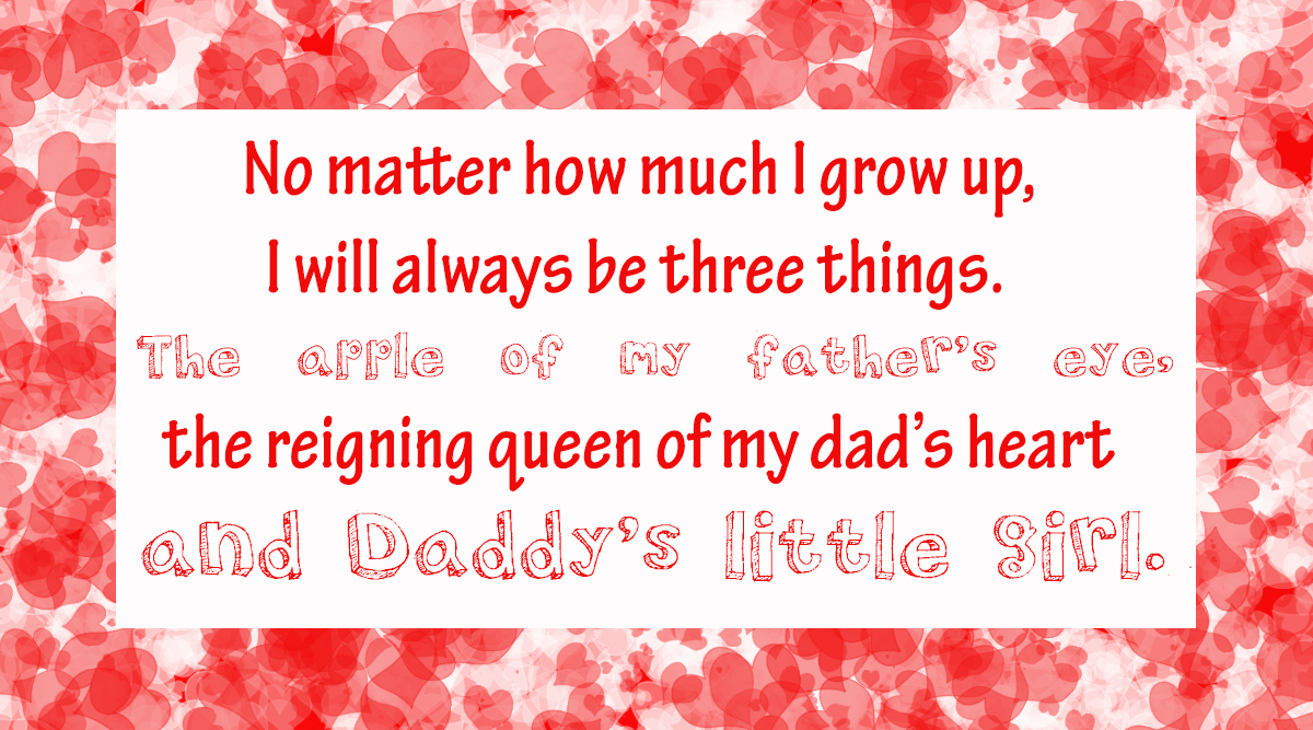 Always Daddy's Little Girl - HD Wallpaper 