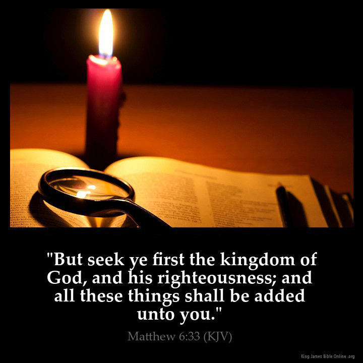33 Inspirational Image - Matthew 6 33 Kjv - HD Wallpaper 
