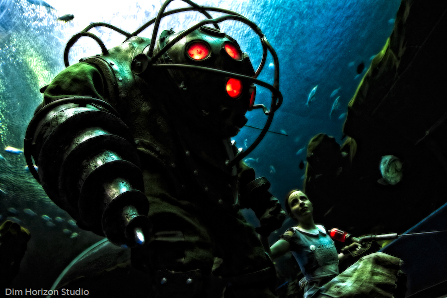 Bioshock Big Daddy Scary - HD Wallpaper 