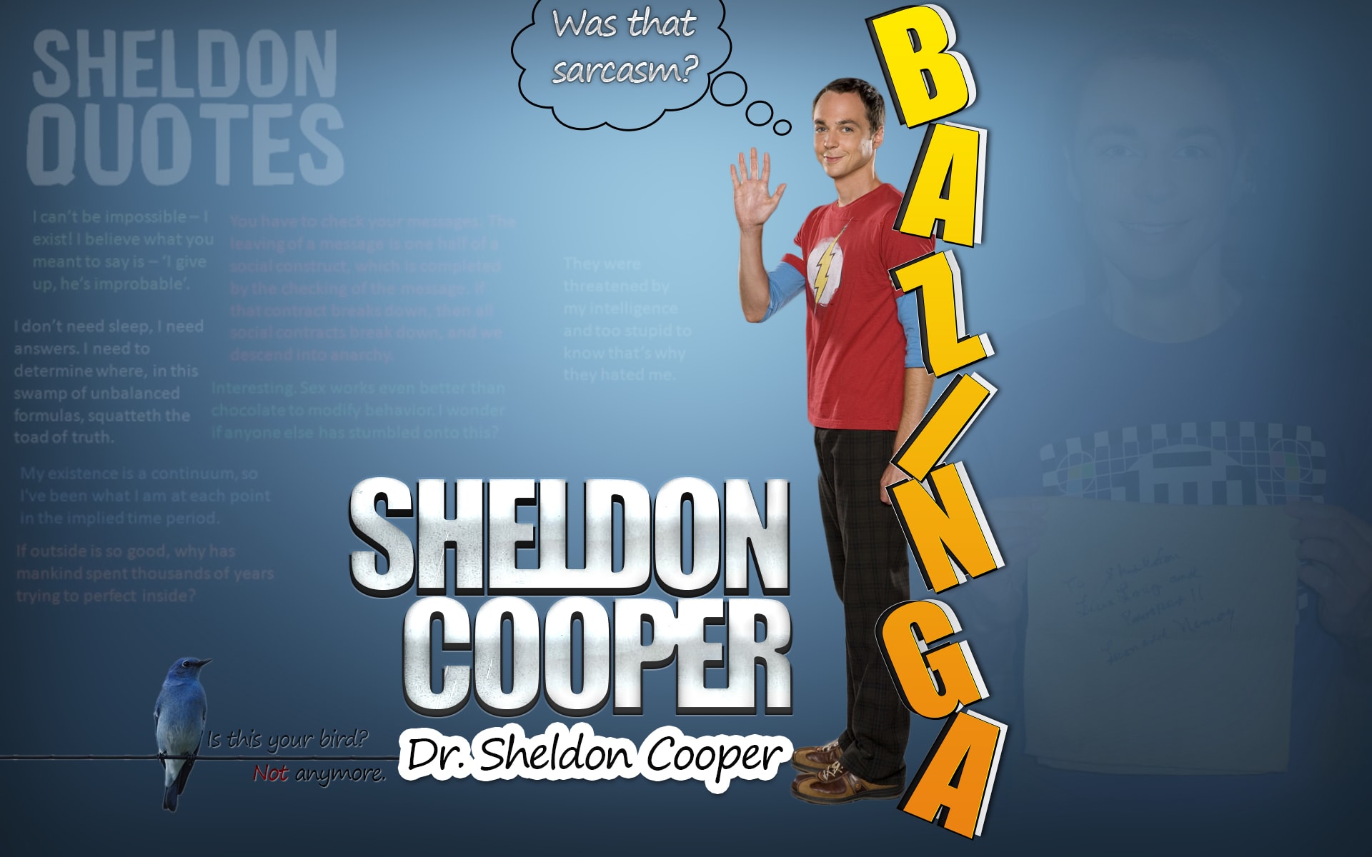 Sheldon Cooper Widescreen For Desktop - Sheldon Cooper Quotes - 1920x1200  Wallpaper 