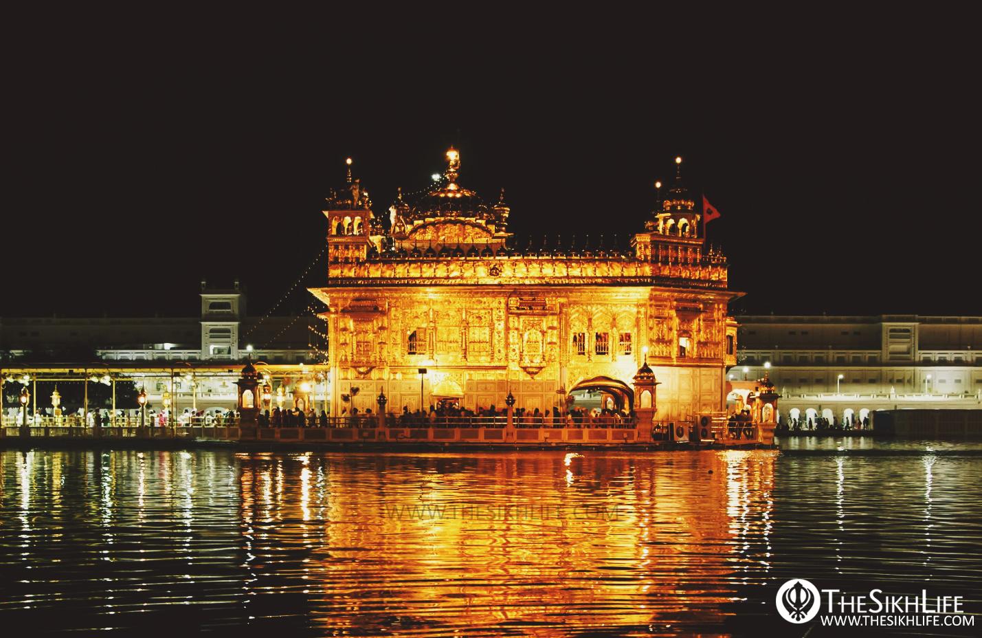 Darbar Sahib Wallpaper - Reflection - HD Wallpaper 