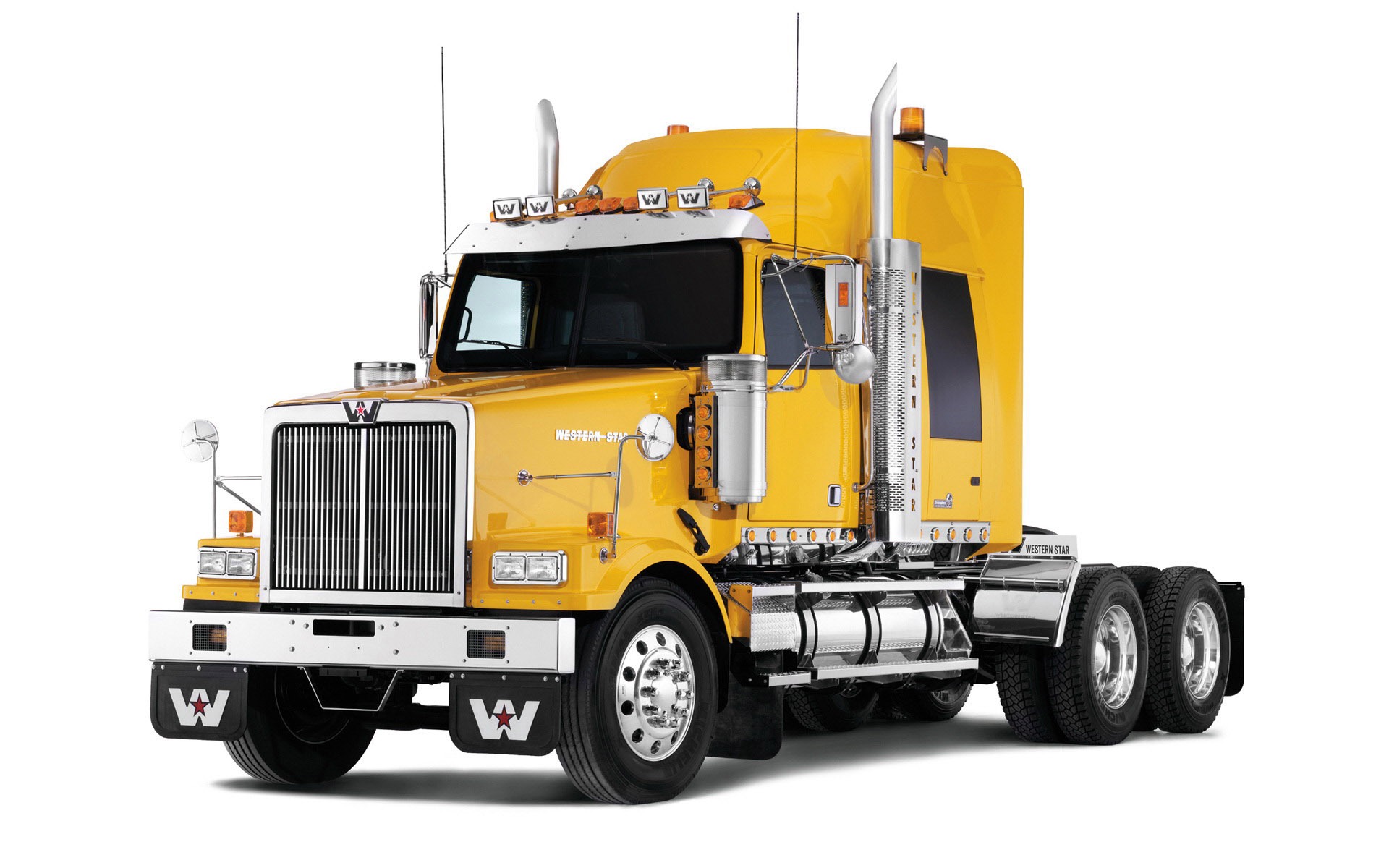Truck Wallpaper Album - Yellow Western Star 4900 - HD Wallpaper 