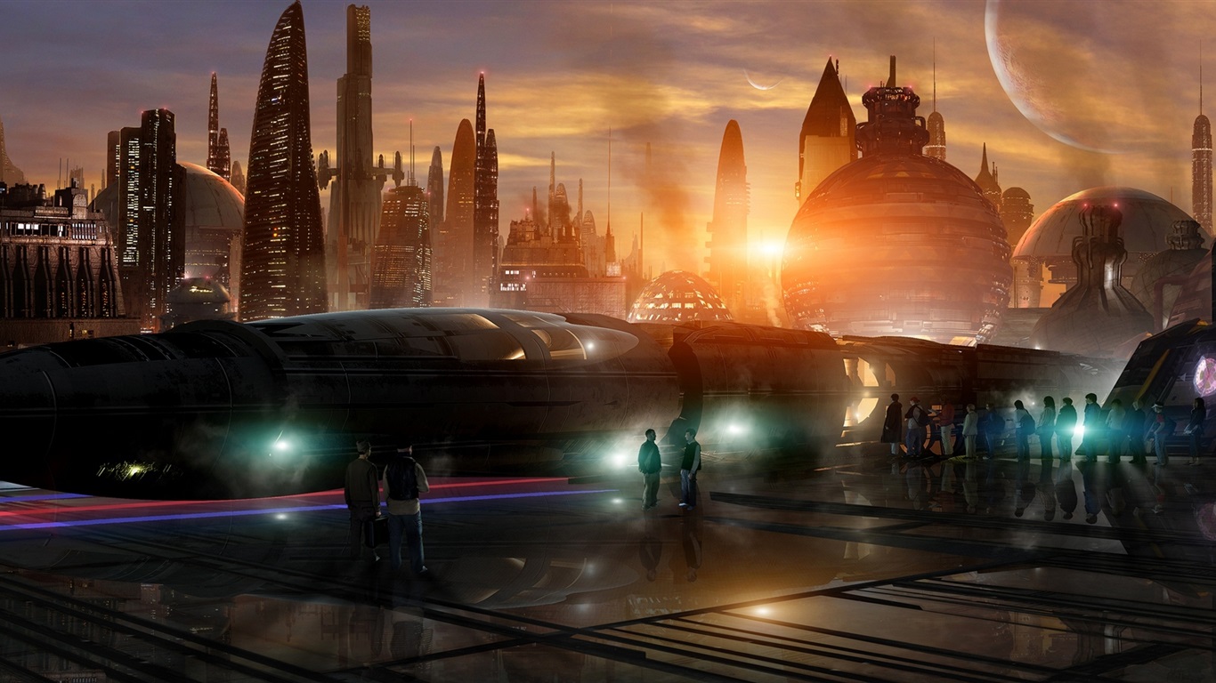 Sci Fi Movie Matte Painting - HD Wallpaper 