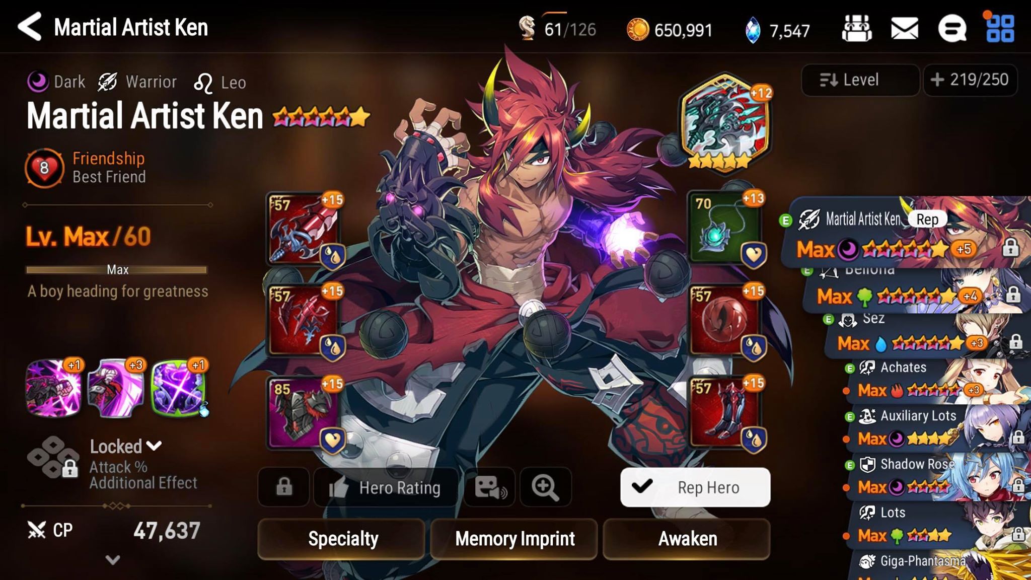 Epic Seven Ml Ken Build - HD Wallpaper 