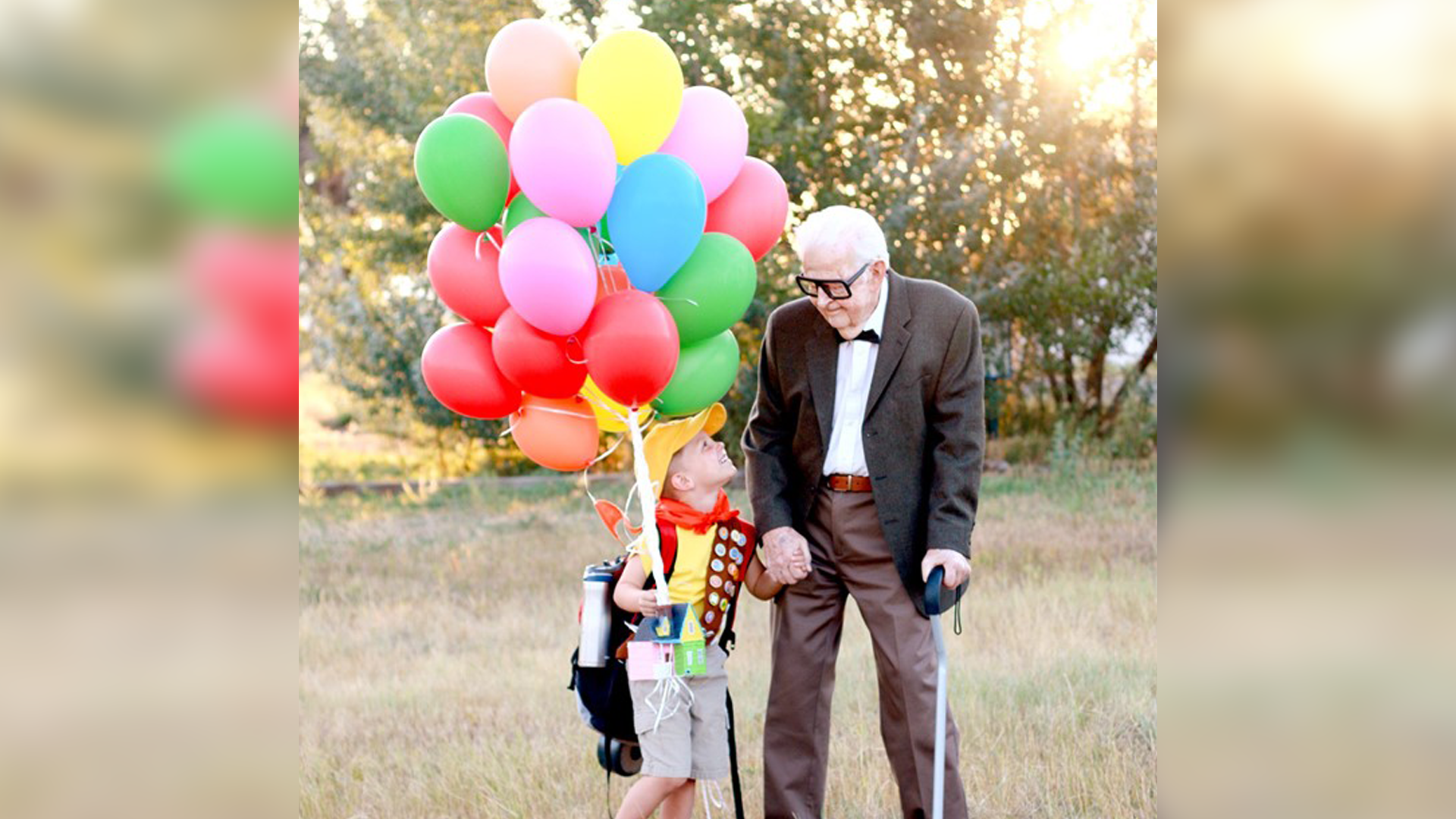 Up Photoshoot Great Grandparents - HD Wallpaper 