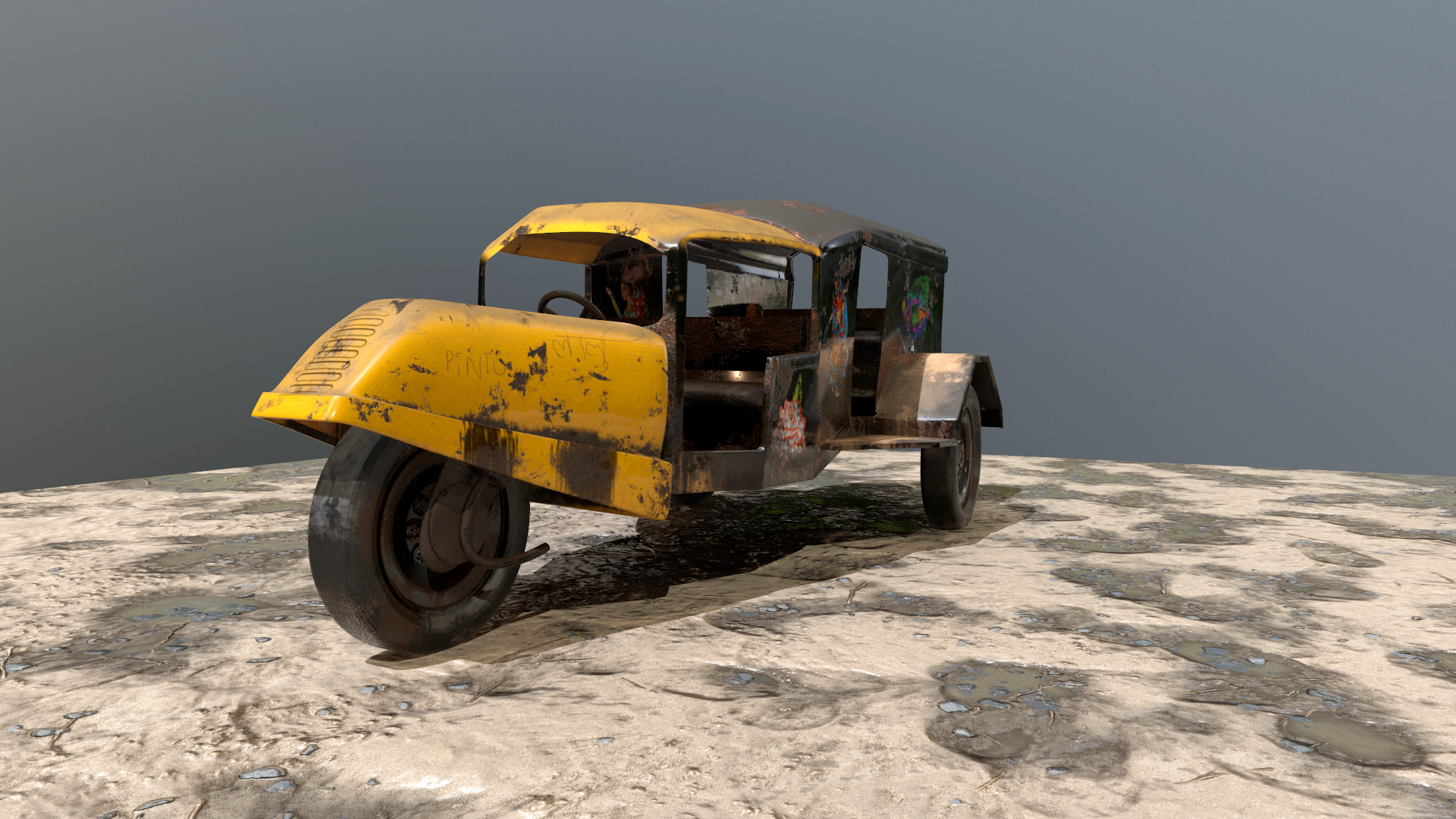 3 Wheeler Old Vehicle - HD Wallpaper 