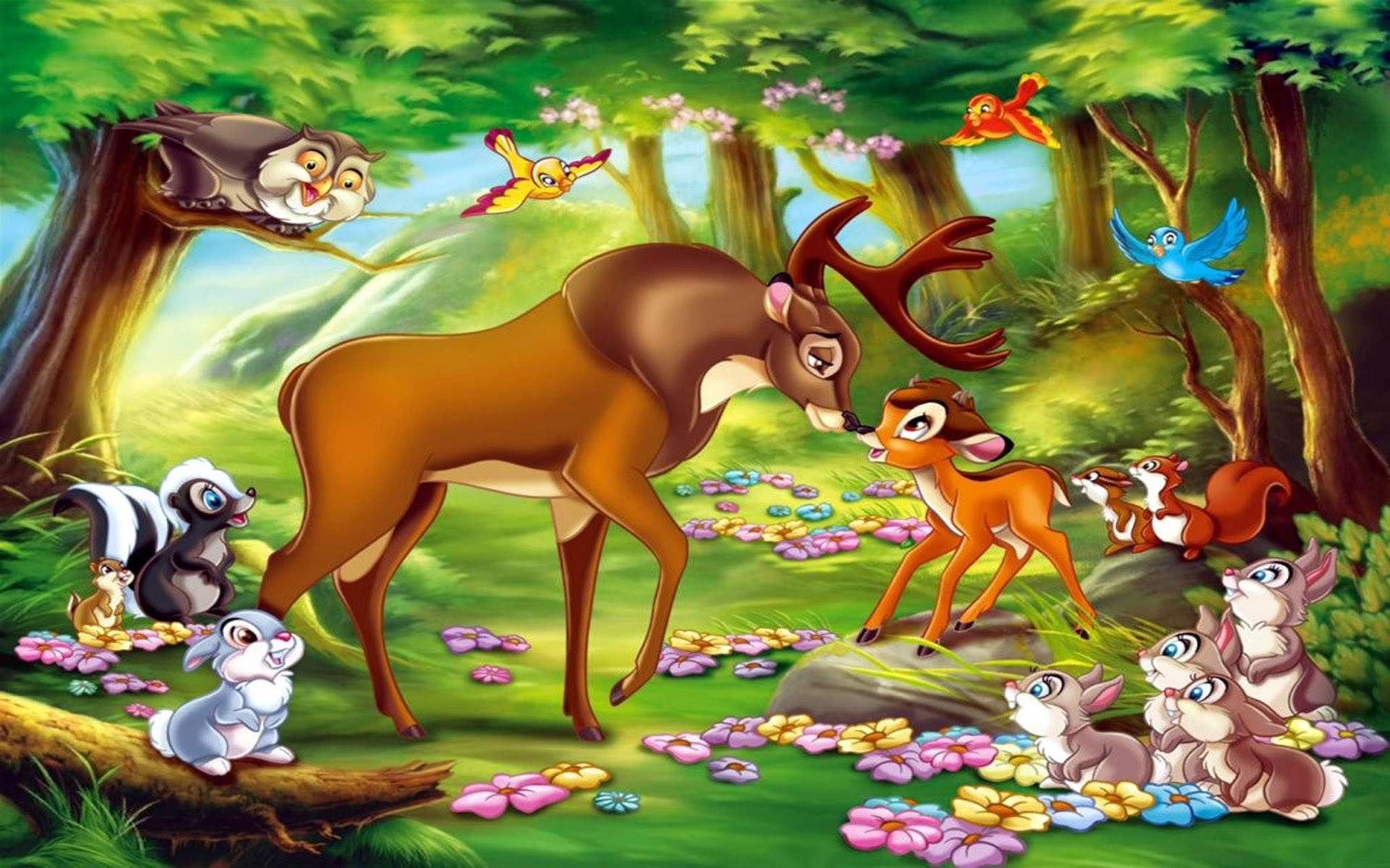 Deer Bambi And Great Prin - Bambi And The Great Prince - HD Wallpaper 