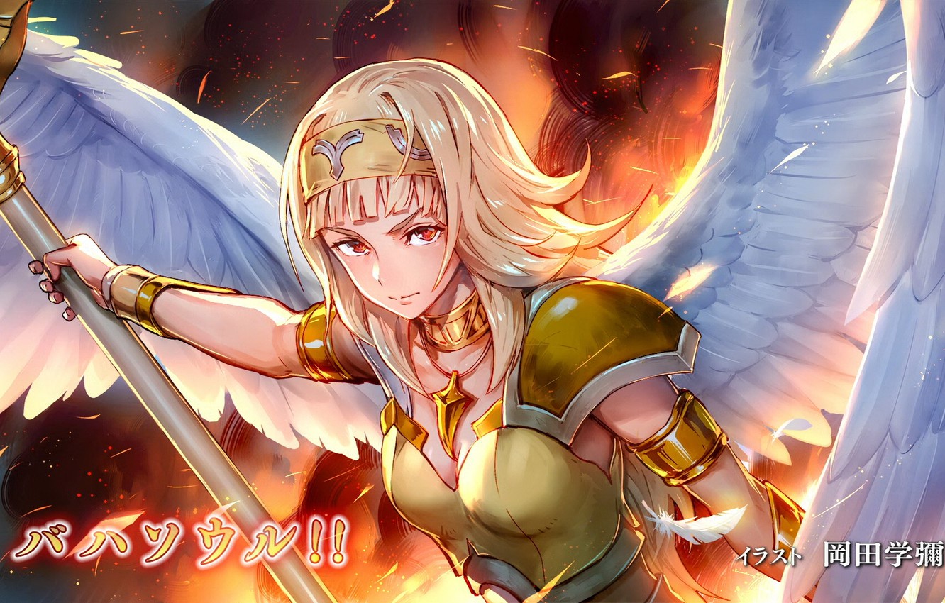 Photo Wallpaper Girl, Angel, Joan Of Arc, Shingeki - Joan D Arc Shingeki No Bahamut - HD Wallpaper 