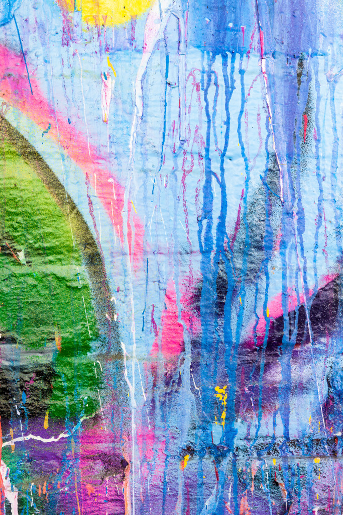Dripping Paint Graffiti Wall - HD Wallpaper 