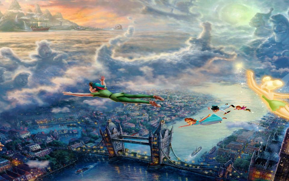 Peter Pan Flying Over London 960x600 Wallpaper teahub.io
