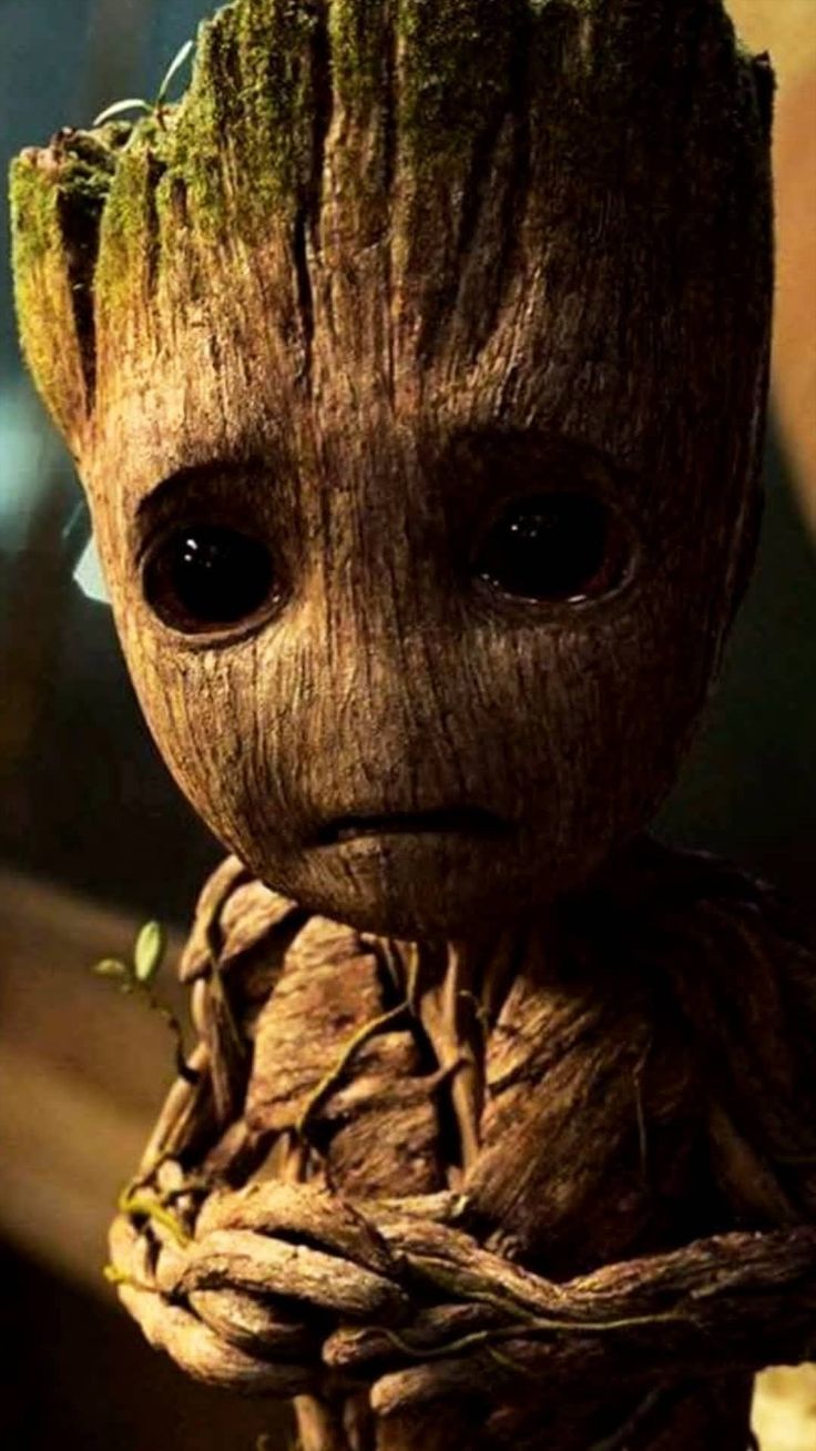 Baby Groot Sad Face - HD Wallpaper 