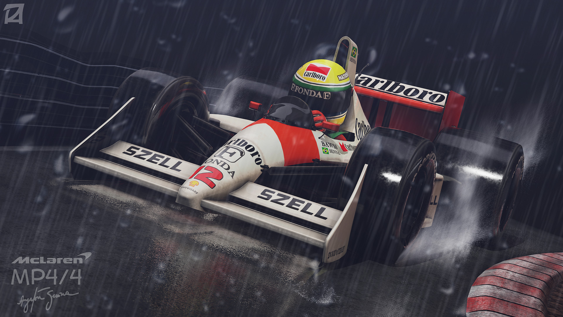 Ayrton Senna Mp4 4 1920x1080 Wallpaper Teahub Io