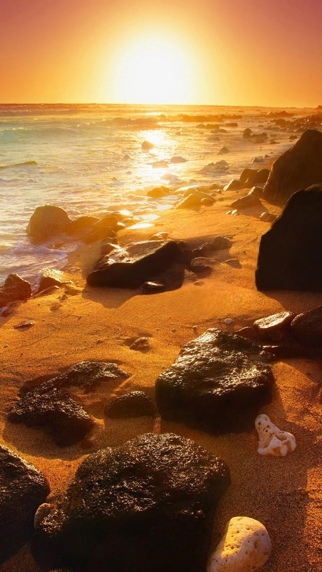Summer Beautiful Sunset Iphone Wallpaper - Best Nature Android Walpaper -  640x1136 Wallpaper 