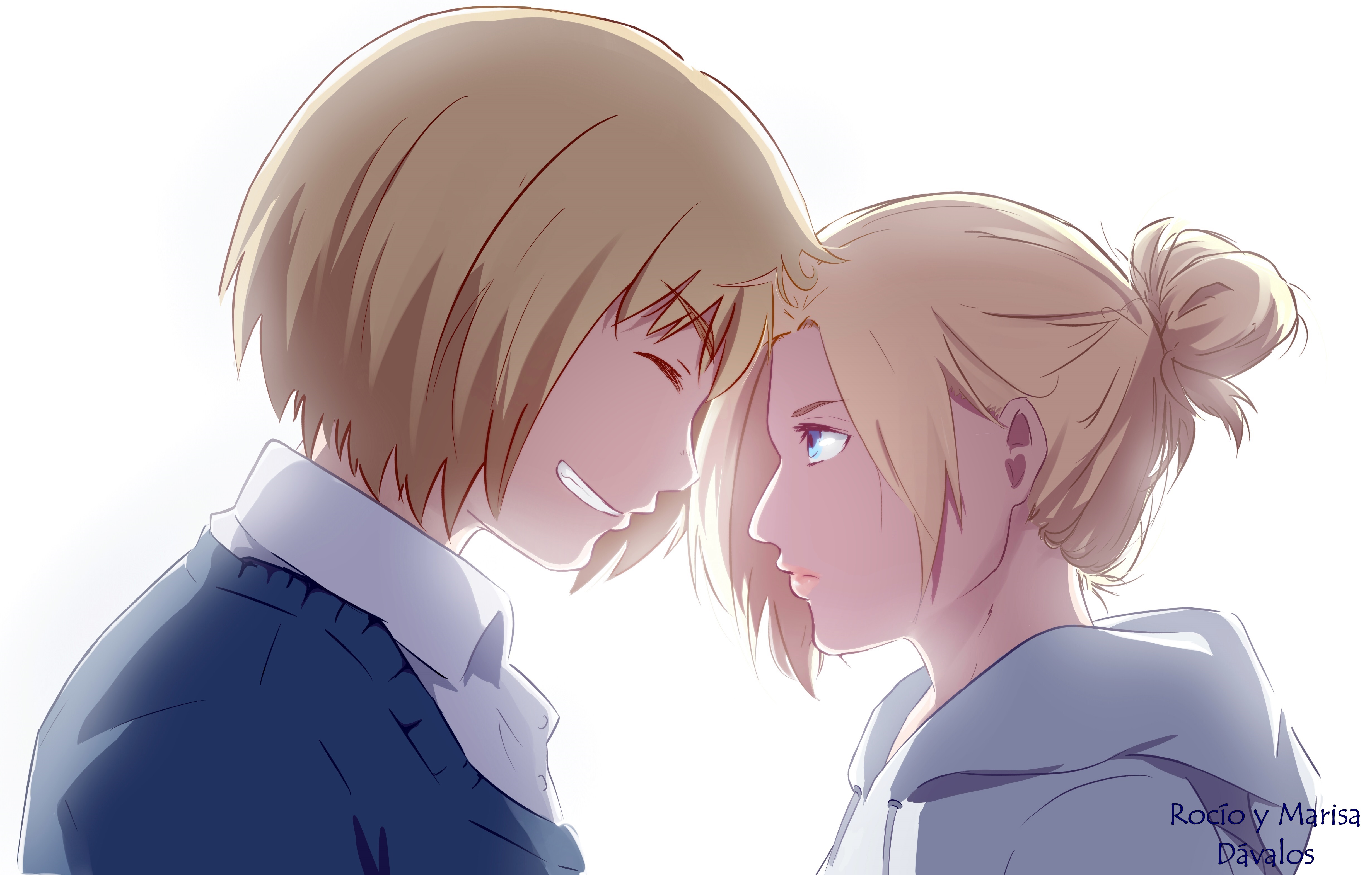 Annie Leonhart And Armin - HD Wallpaper 