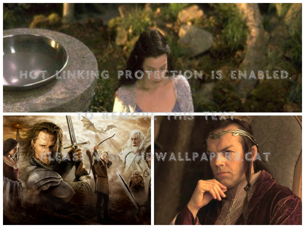 Lord Of The Rings Collage Movie Elron Arwen - Lord Of The Rings - HD Wallpaper 