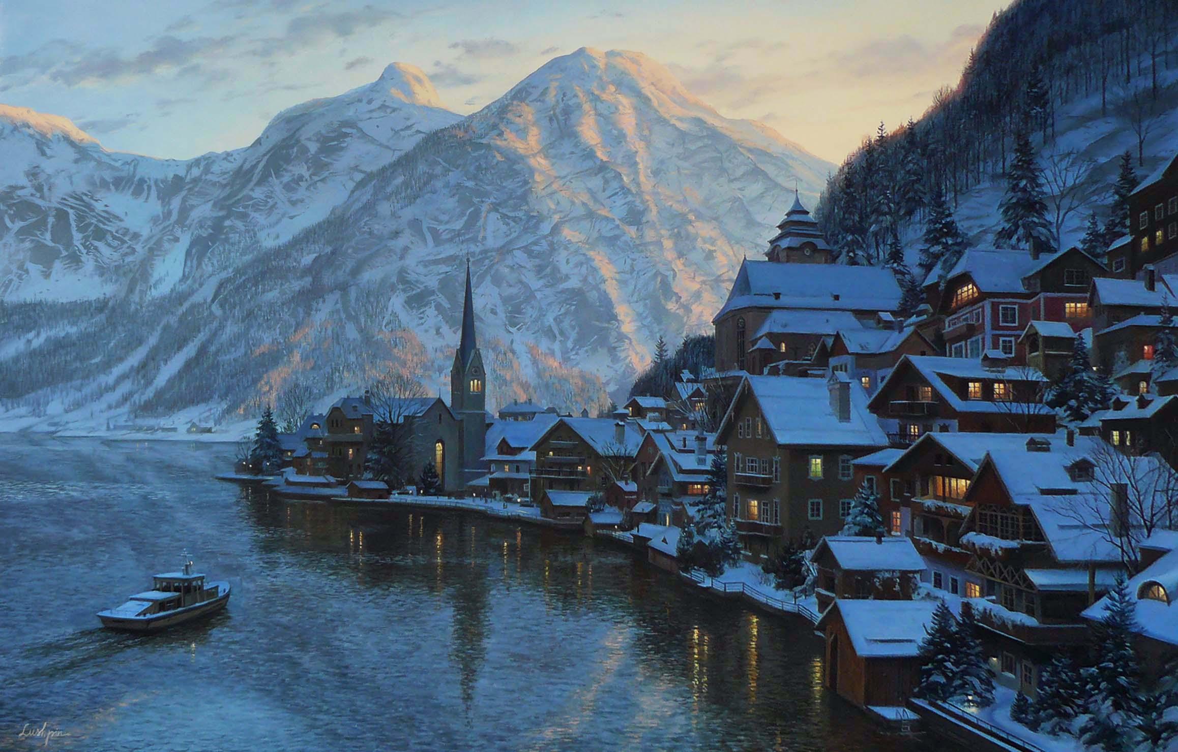 Eugeny Lushpin - Hallstatt - Evgeny Lushpin - HD Wallpaper 