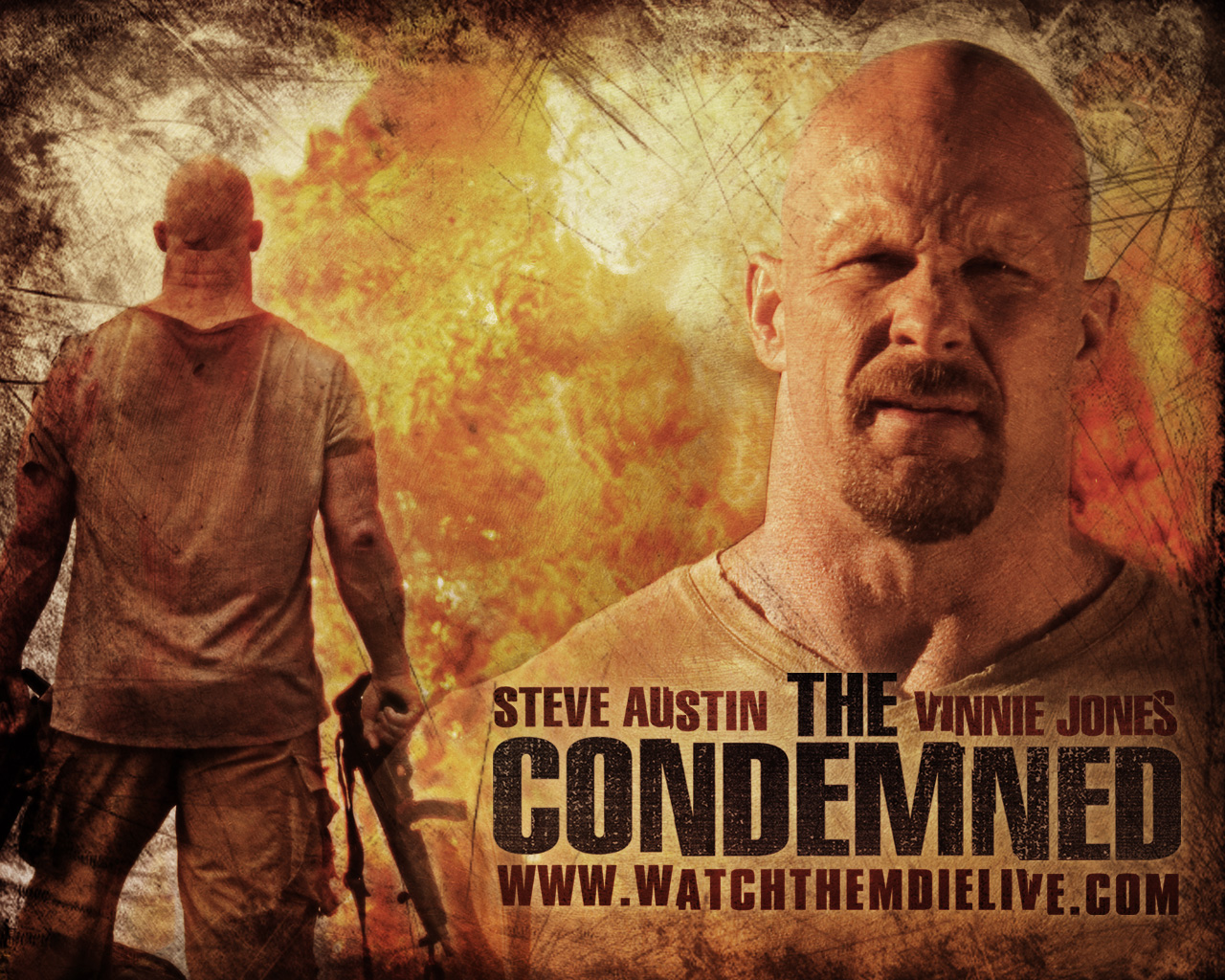 Steve Austin In The Condemned Wallpaper - Wwe Stone Cold Movie - HD Wallpaper 