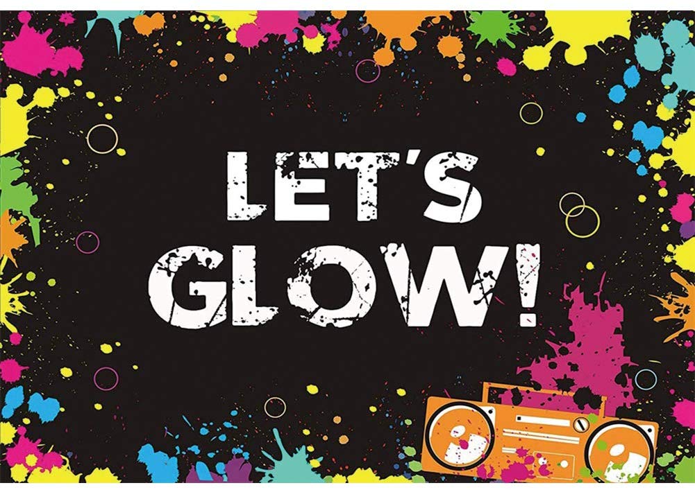 Party Glow In The Dark Background - HD Wallpaper 