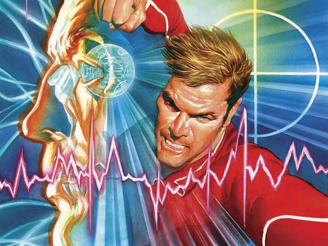 Six Million Dollar Man Art - HD Wallpaper 