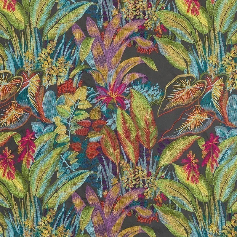 Selva Embroiedered Fabric Matthew Williamson Printemps - Textile - HD Wallpaper 