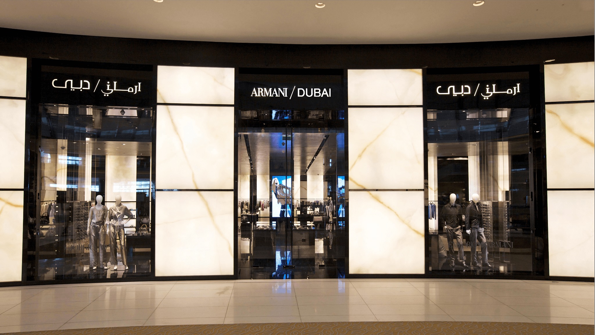 Emporio Armani Dubai Mall - HD Wallpaper 