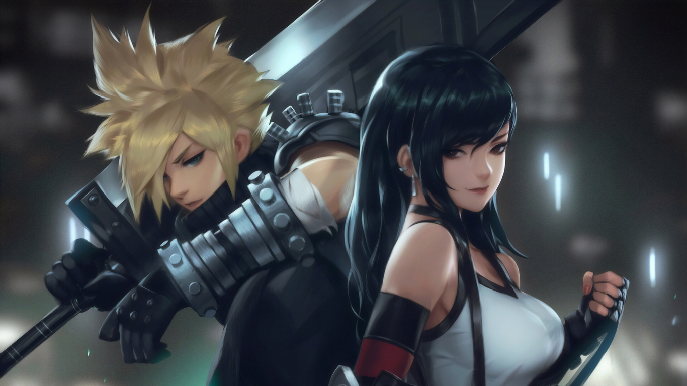 Ff7 Remake Cloud And Tifa - HD Wallpaper 