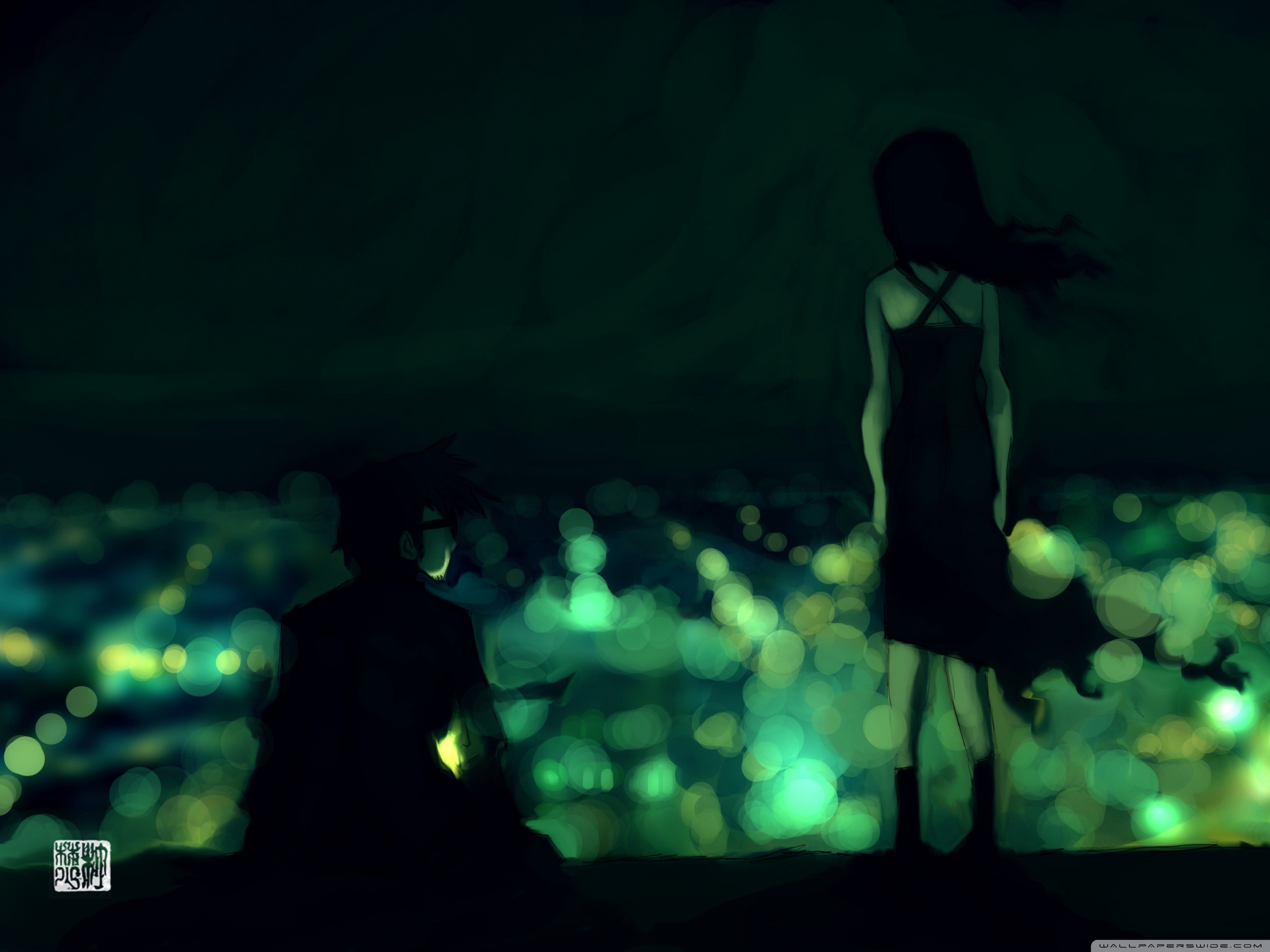 Girl And Boy Anime Wallpaper 4k - HD Wallpaper 