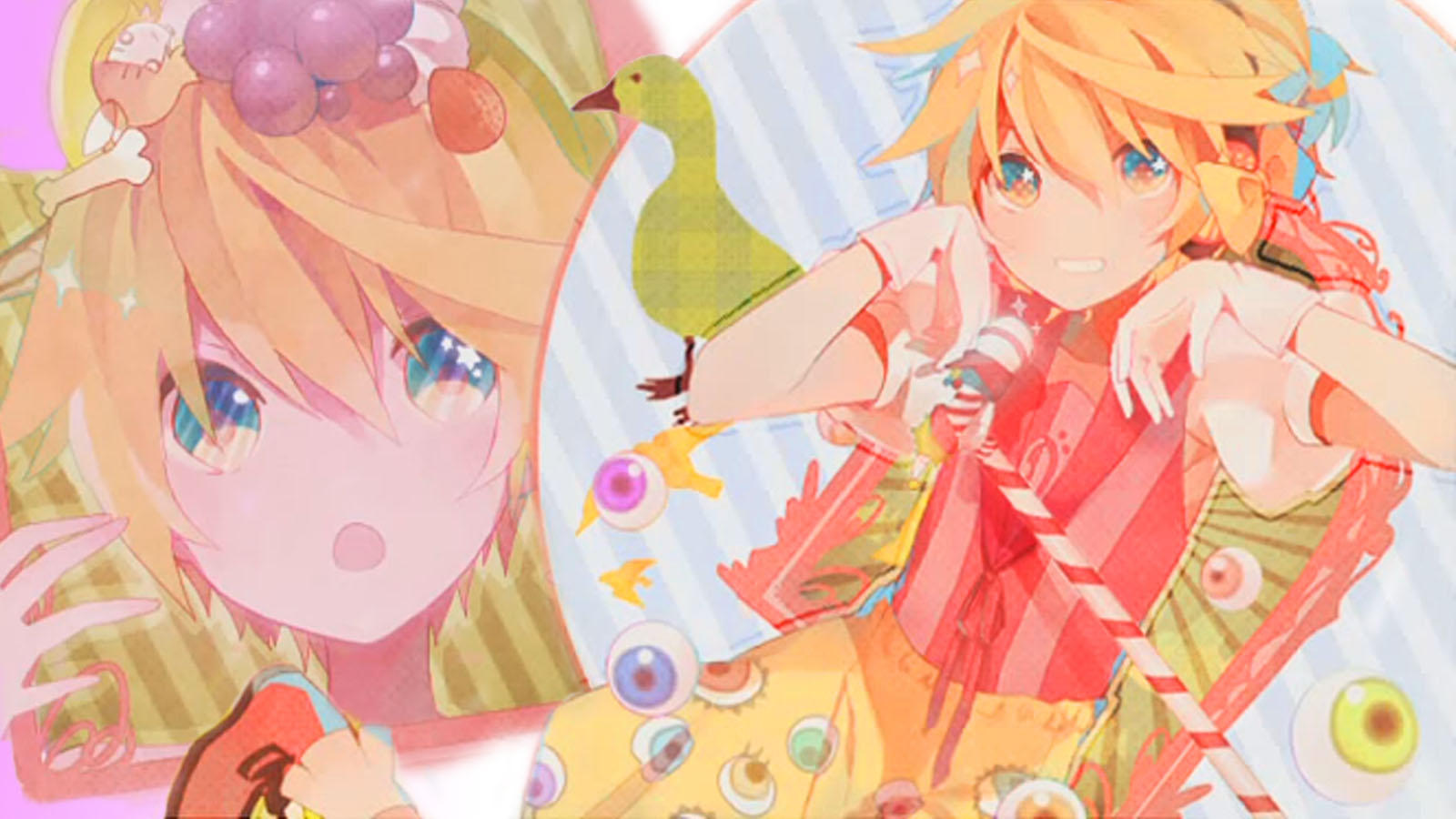 Pink Anime Cartoon Art Mangaka - Pon Pon Pon Vocaloid - HD Wallpaper 