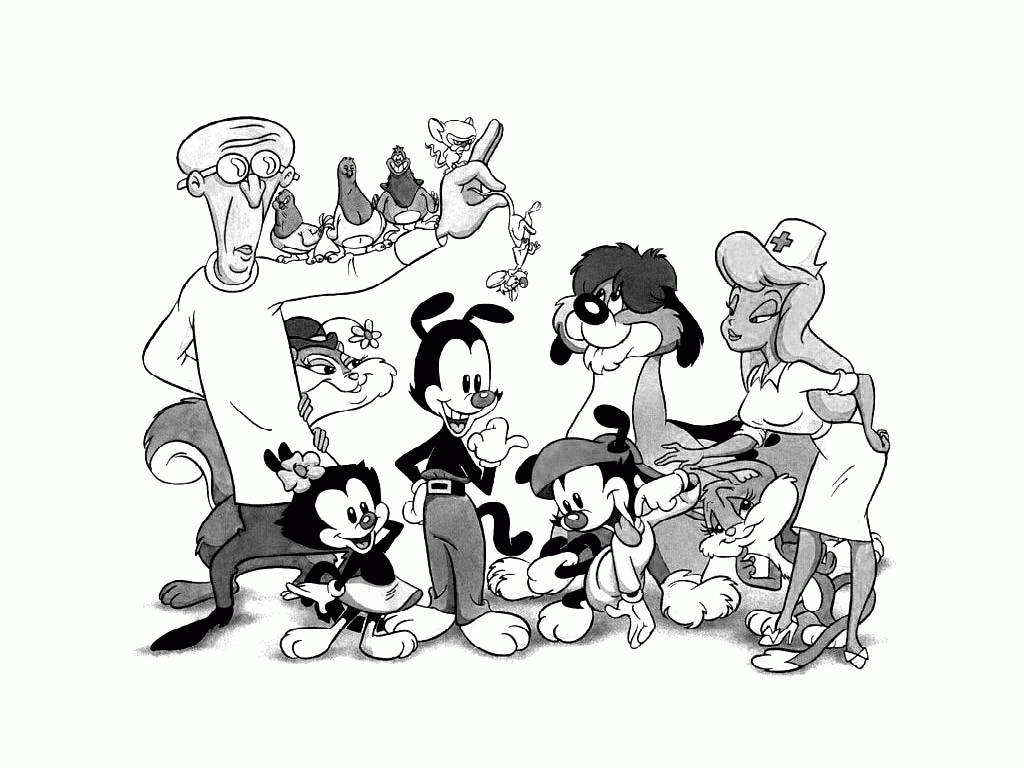 Coloring Pages Tv Series Coloring Pages Animaniacs - Cartoon Tv Shows 90s - HD Wallpaper 