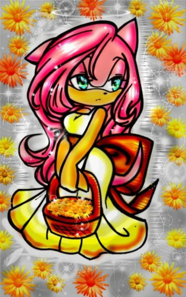 Amy Rose Long Hair - HD Wallpaper 