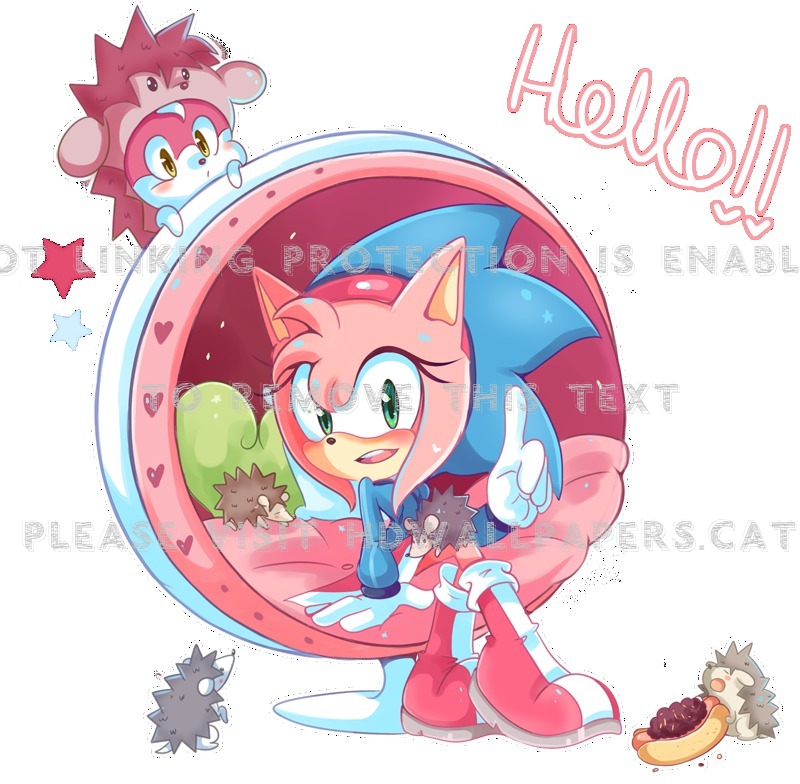 Amy Rose Hedgehog Sonic Cool Cute Pink - Sexy Blaze The Cat - HD Wallpaper 