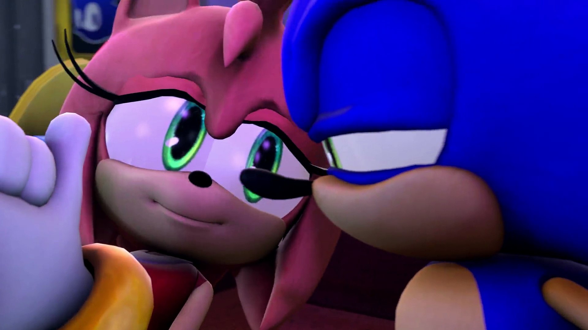Kiss Sonic Amy New Year - HD Wallpaper 