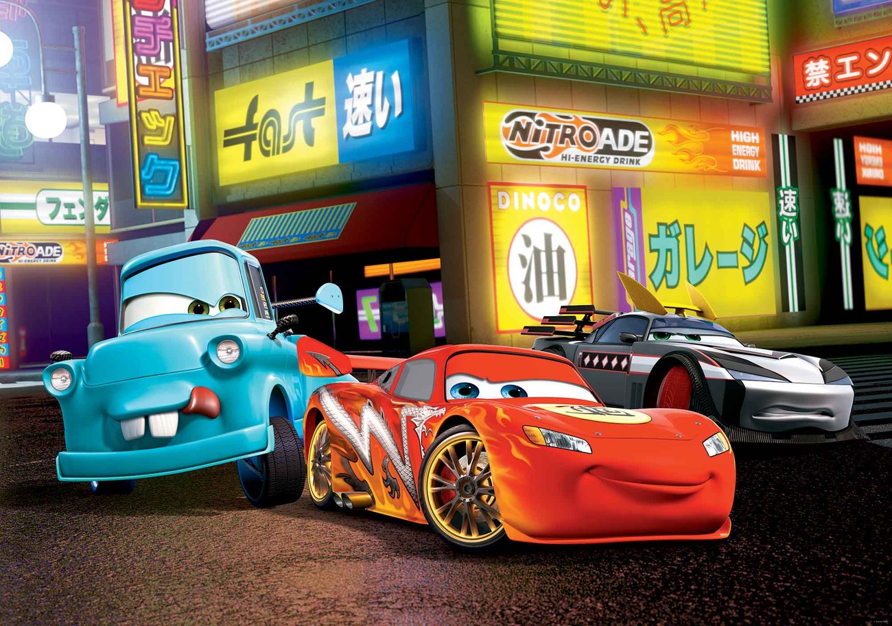 Disney Cars Lightning Mcqueen Wallpaper Mural - Disney Cars - HD Wallpaper 