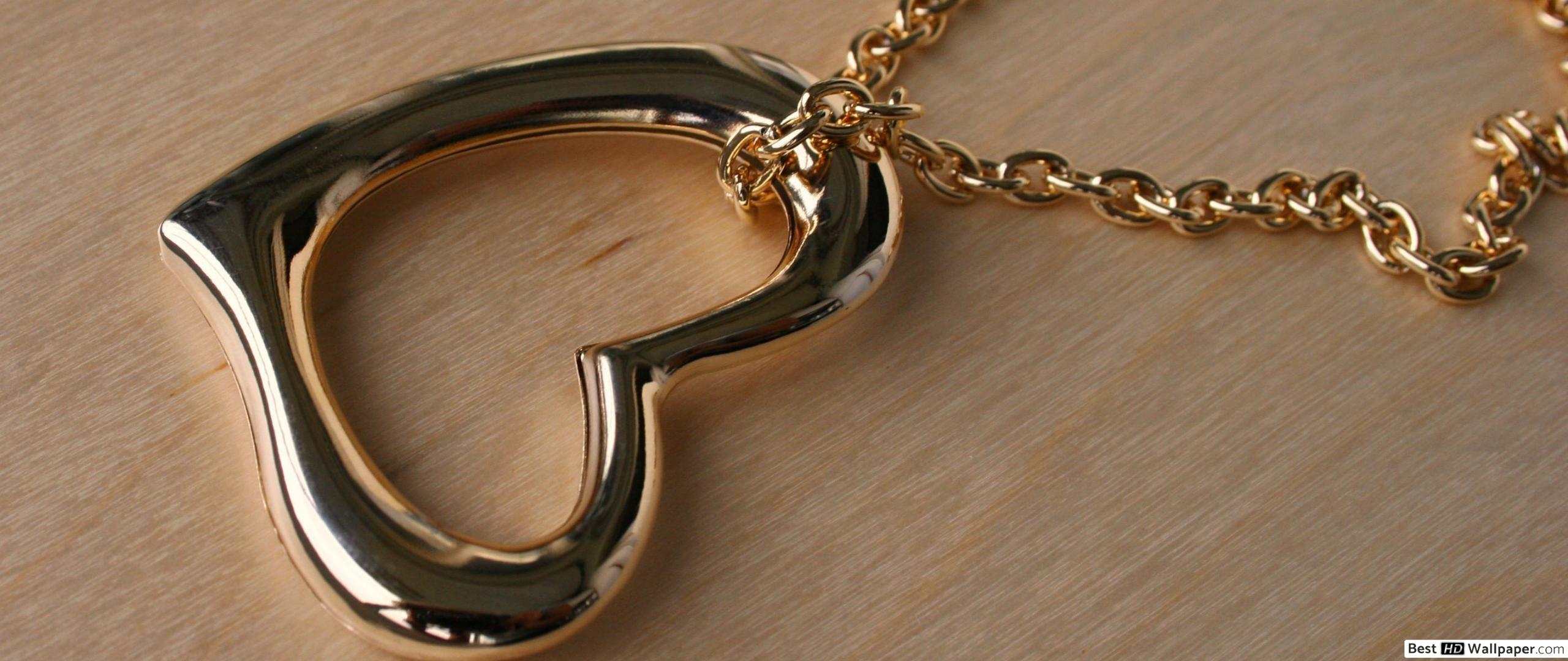 Heart Chain Hd - HD Wallpaper 