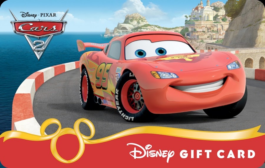 Cars 2 Disney Gift Card - HD Wallpaper 