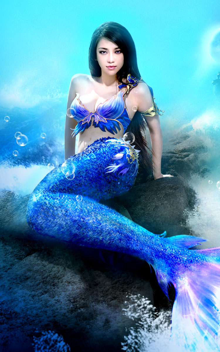 Fantasy & Gaming Wallpapers For Your Desktop Part - Beautiful Mermaids - HD Wallpaper 