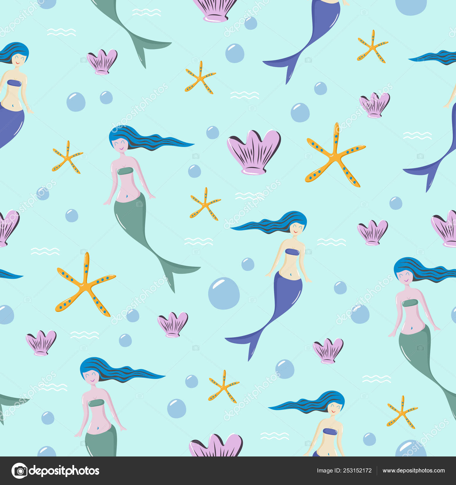 Sirena Wallpaper Dibujos - HD Wallpaper 