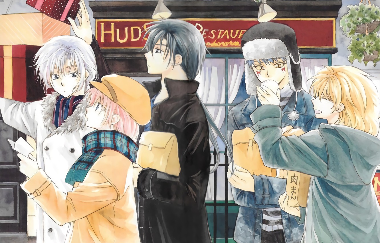 Photo Wallpaper Dragons, Guys, Dawn Yona, Akatsuki - Anime Four Dragons Yona Of The Dawn - HD Wallpaper 