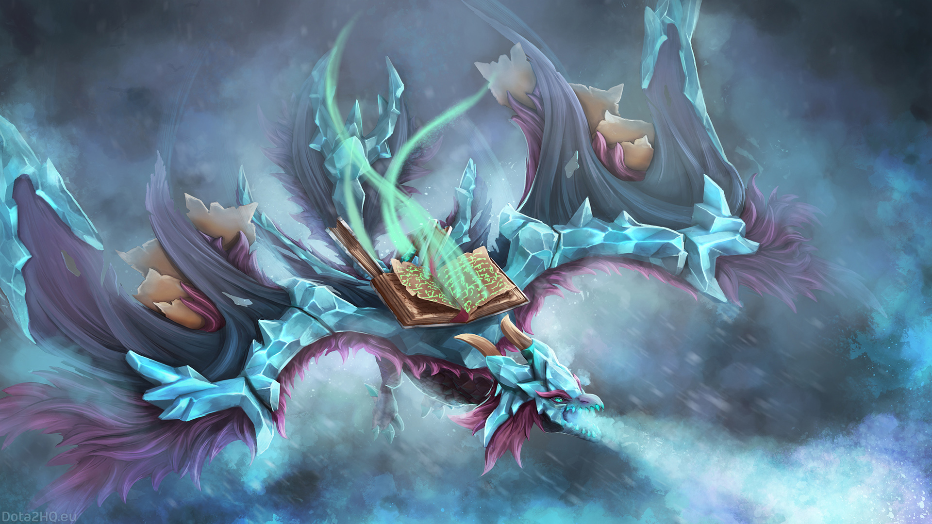 Anime Dota 2 Winter Wyvern - HD Wallpaper 