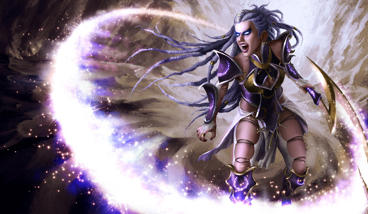 League Of Legends Diana Moons Of Neptune By Gisalmeida - League Of Legends Imagens 3d - HD Wallpaper 