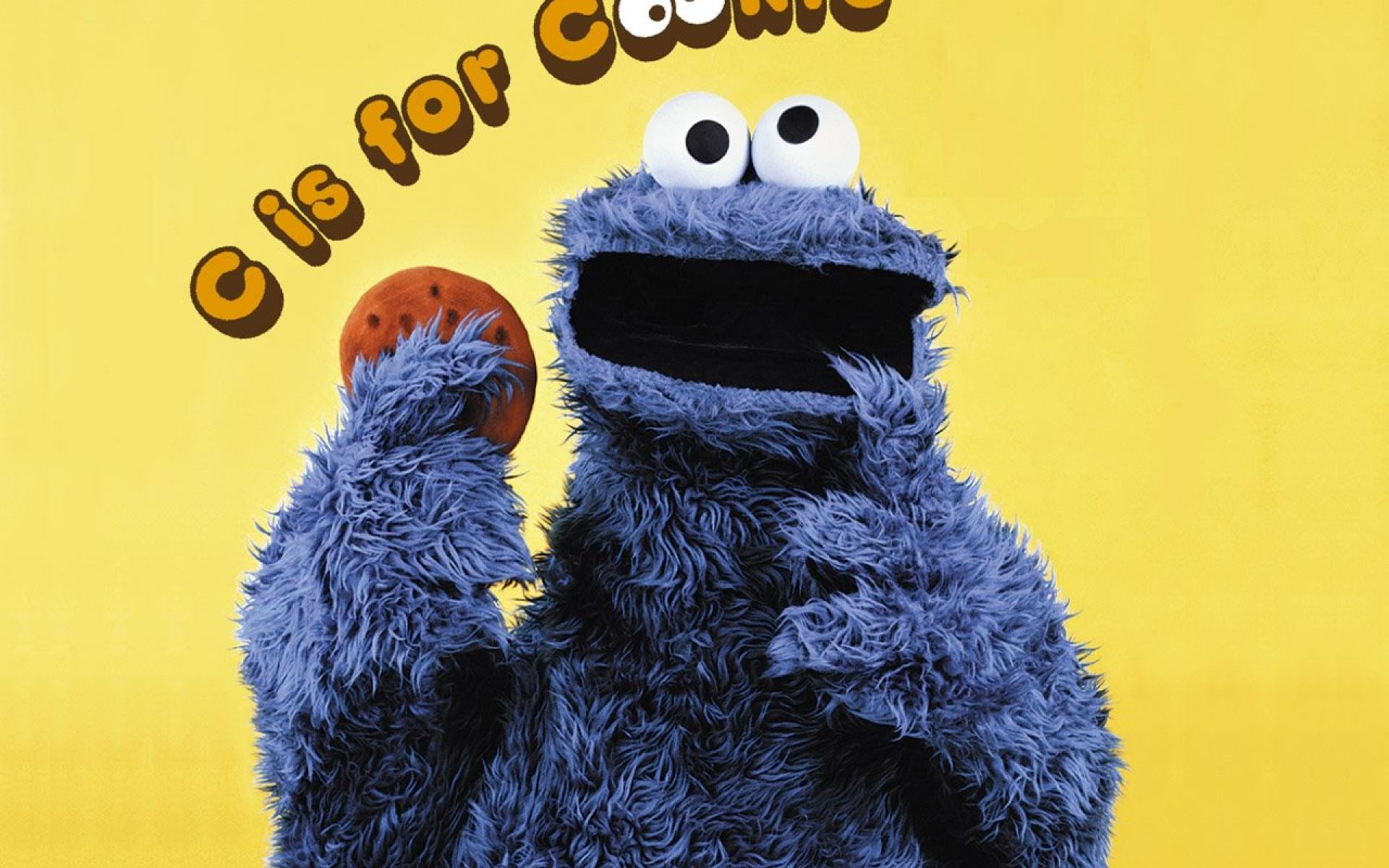 Cookie Monster Hq Wide - Cookie Monster Girl Scout Cookie Meme - HD Wallpaper 