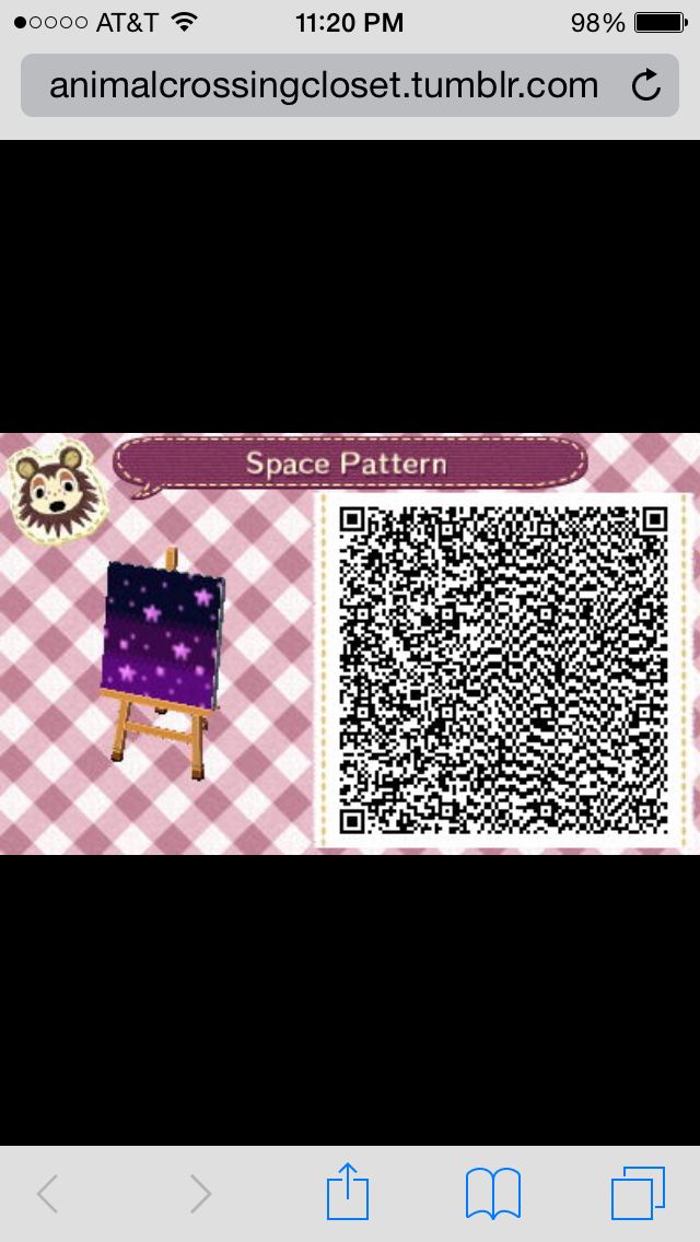 Acnl Space Qr Code - HD Wallpaper 