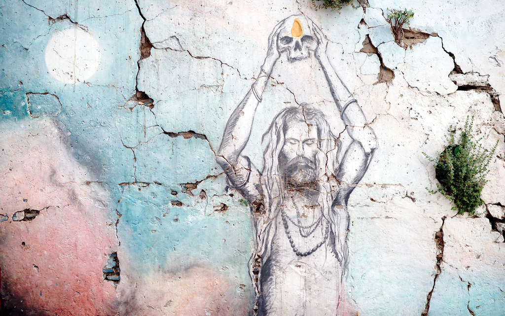 Hindu God Graffiti Drawing - HD Wallpaper 