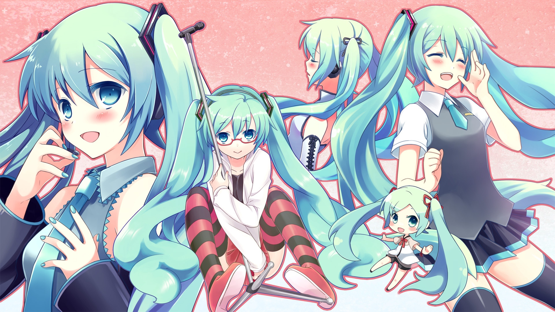 Wallpaper Project Diva, Kocchi, Muite Baby, Sekiranun - Hatsune Miku - HD Wallpaper 