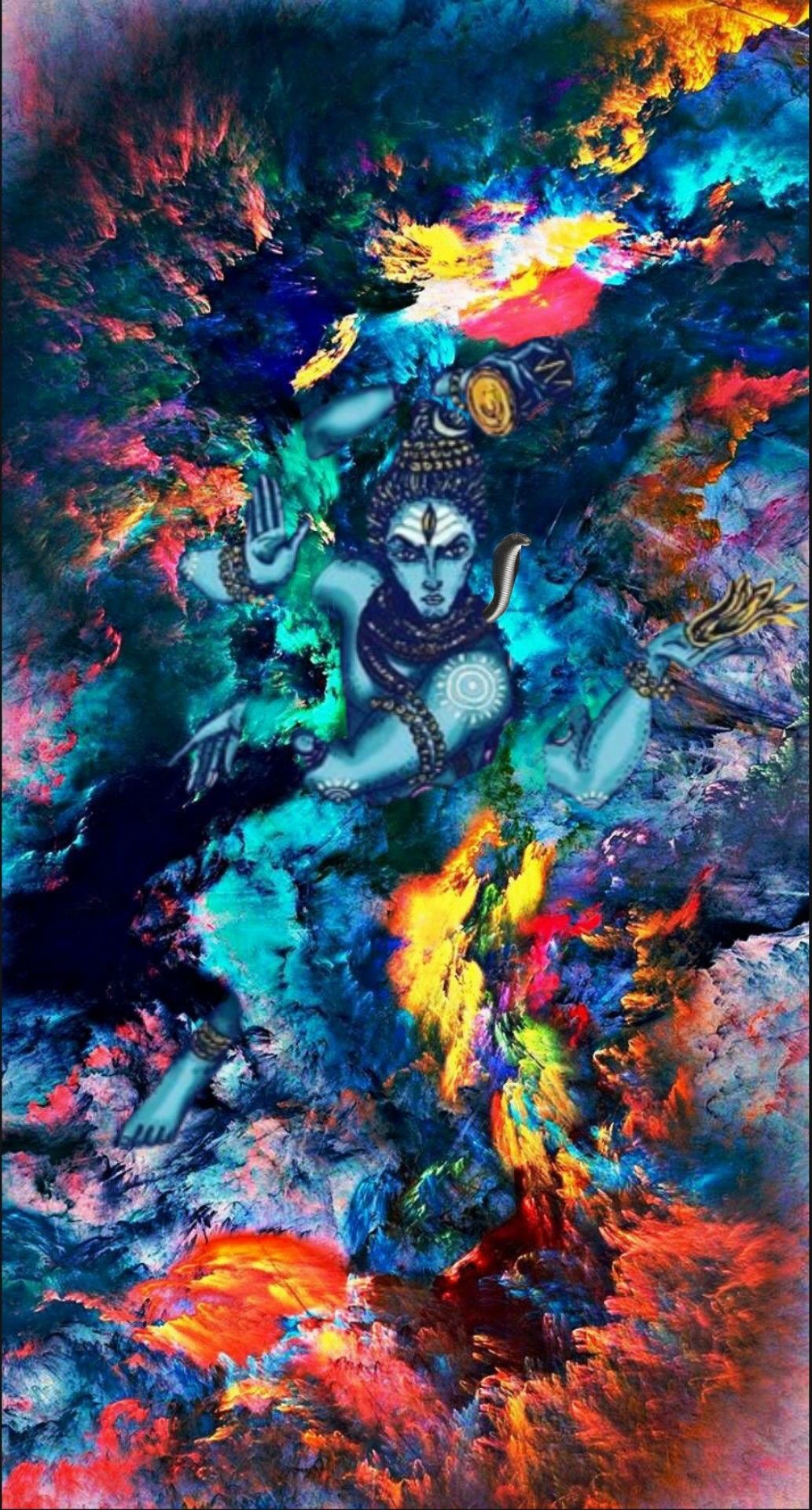 Lord Shiva Paintings - HD Wallpaper 
